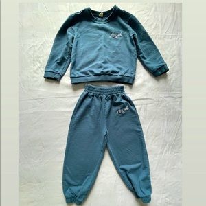 Kids, toddler jogger set size 3-4 years color blue